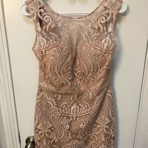 Blush BHLDN Sheath dress with sequins